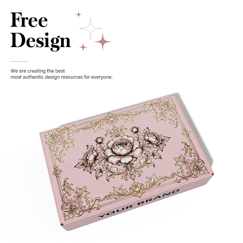 Custom Printed pink Personalized Subscription Mailer Shipping Paper Airplane Boxes Shipping Gift Packaging Cardboard Shoes Box