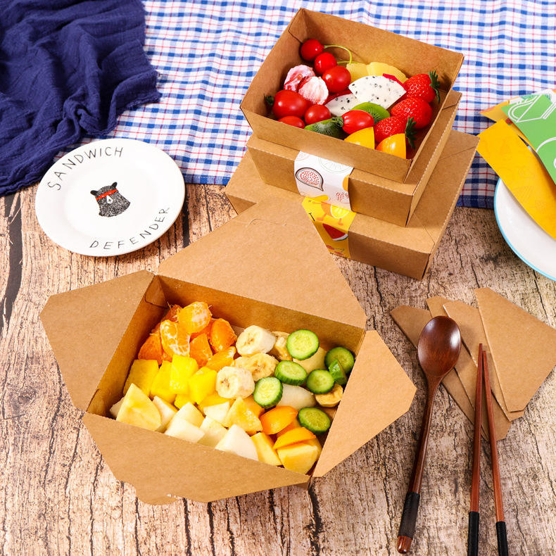 Custom Printed Foldable Kraft Paper Box with Lid for Gift Retail Packaging