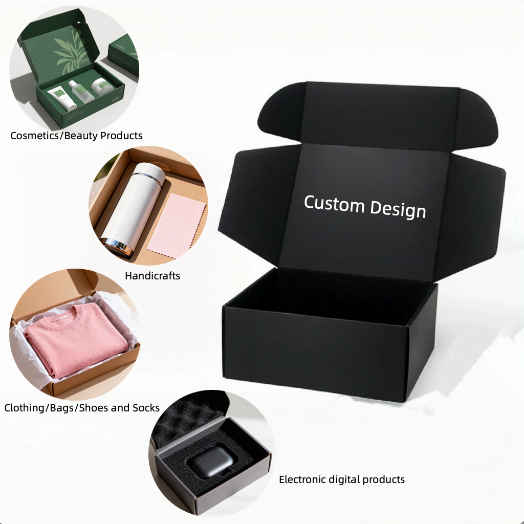 Heavy Duty Recyclable Holographic Effect Corrugated Cardboard Box with Four-Color Printing and UV Coating for Premium Skincare