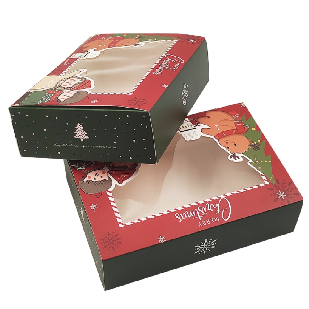 Custom Luxury Christmas Decoration Gift Paper Boxes Christmas eve Gift Present Box