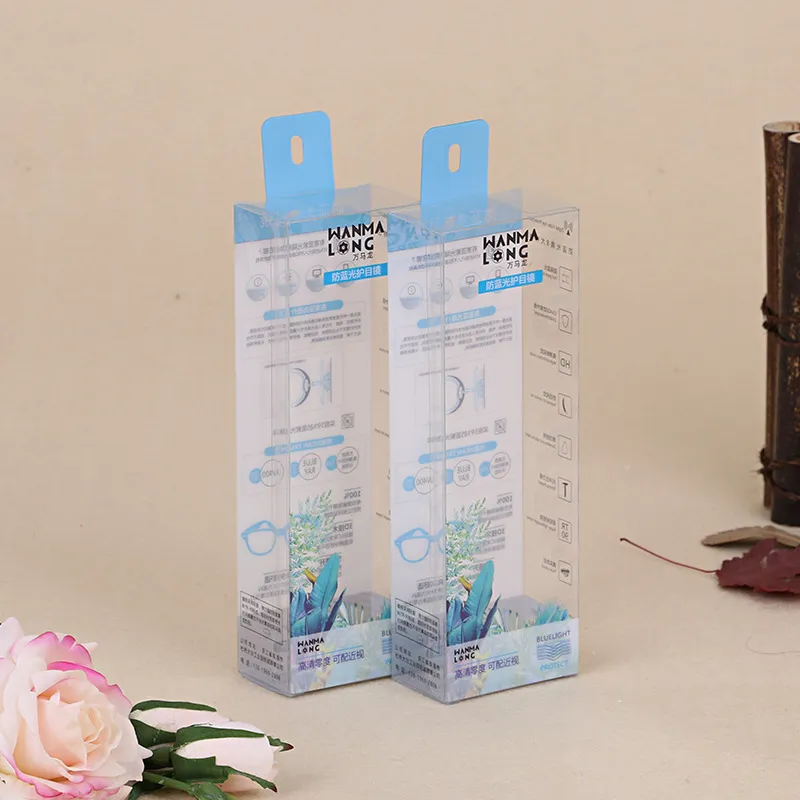 Custom Transparent Folding PVC Gift Packaging Box 4
