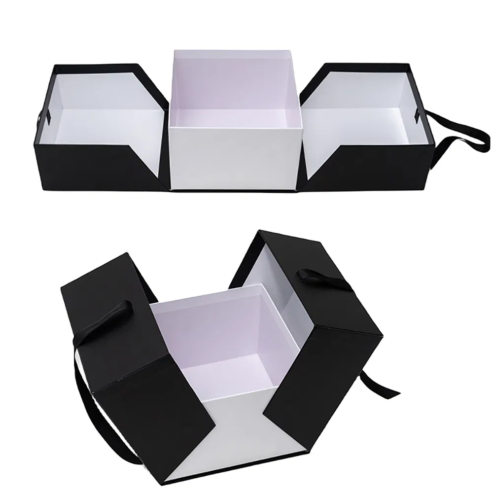 Wholesales Black Luxury Gift Boxes Perfume Box for Cosmetic Gift Bag Wedding Paper Box
