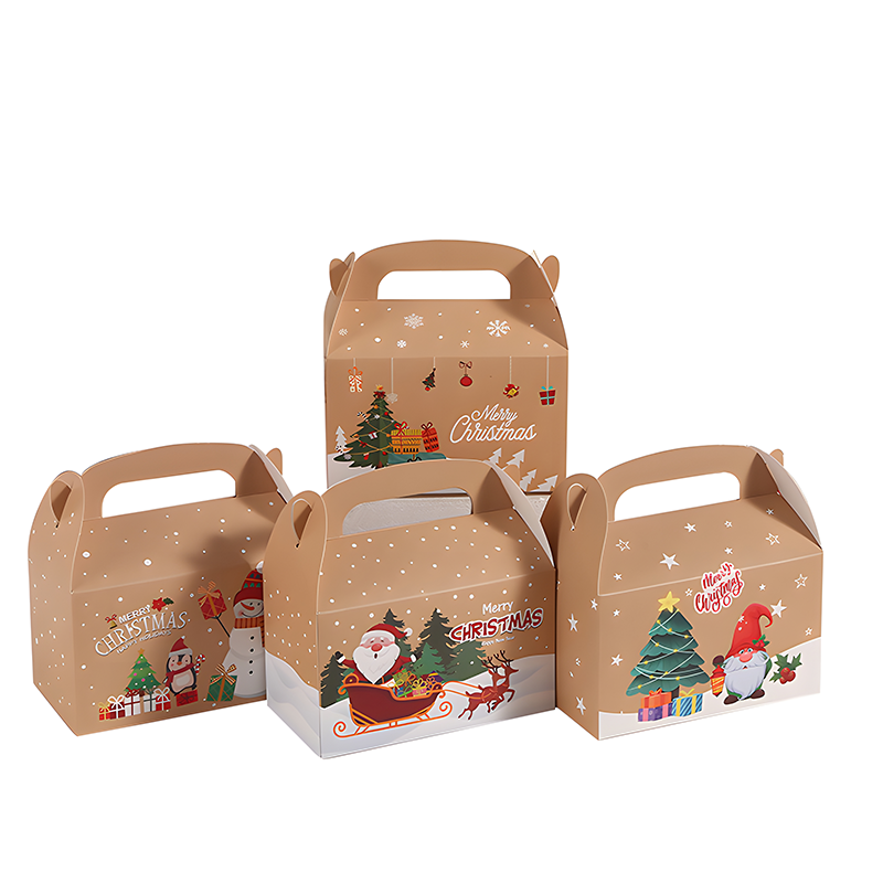 Custom Christmas Gift Boxes Holiday Candy Party Favors Christmas Gift Boxes With Handles