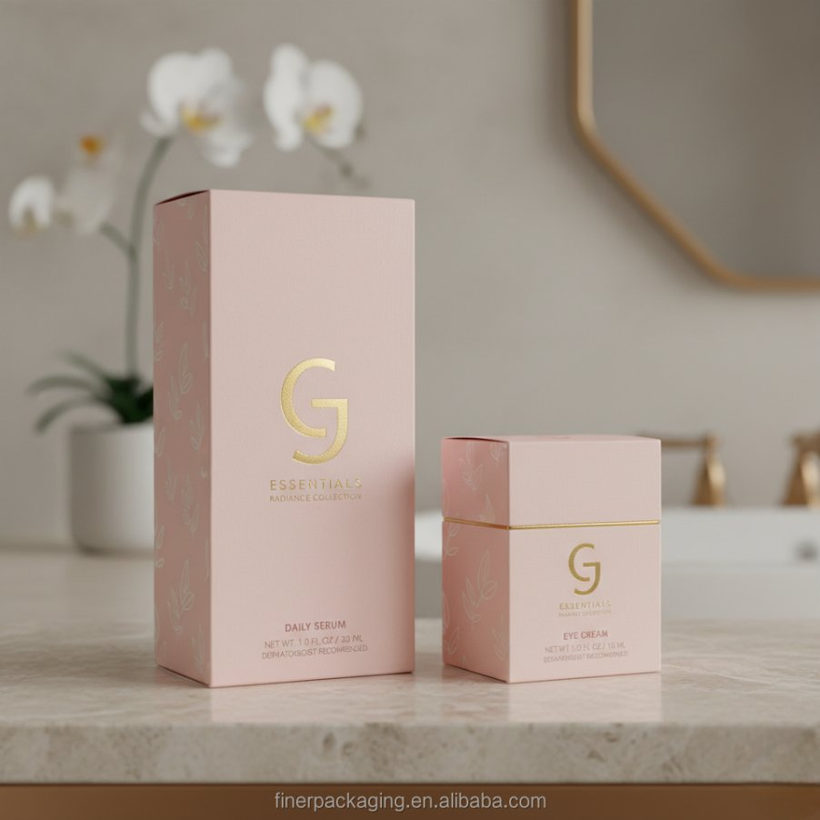 Customized Eco Friendly Biodegradable Packing Paper Gift Cosmetics Box for Retail Packaging