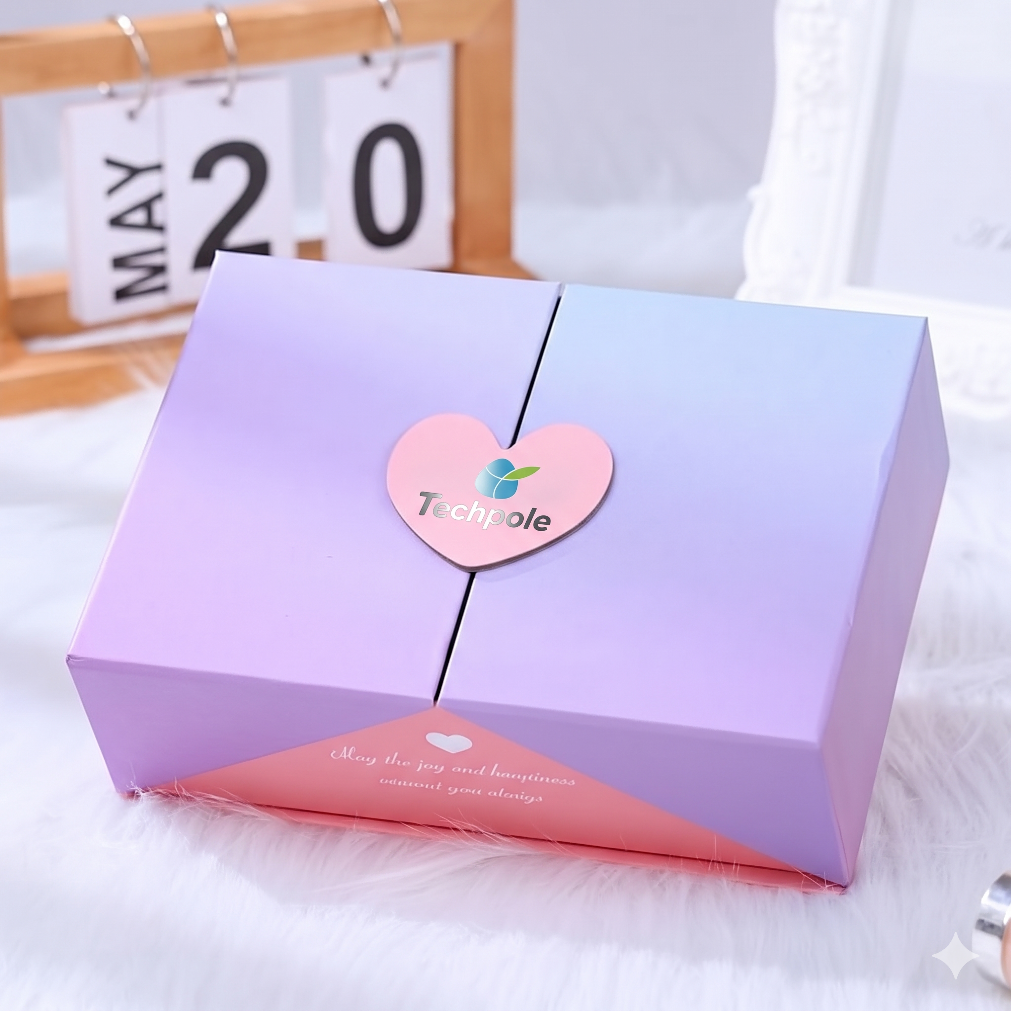 Luxury Double Door Magnetic Gift Box Custom Logo Rigid Cardboard Packaging Box for Jewelry Cosmetics Chocolate Candle