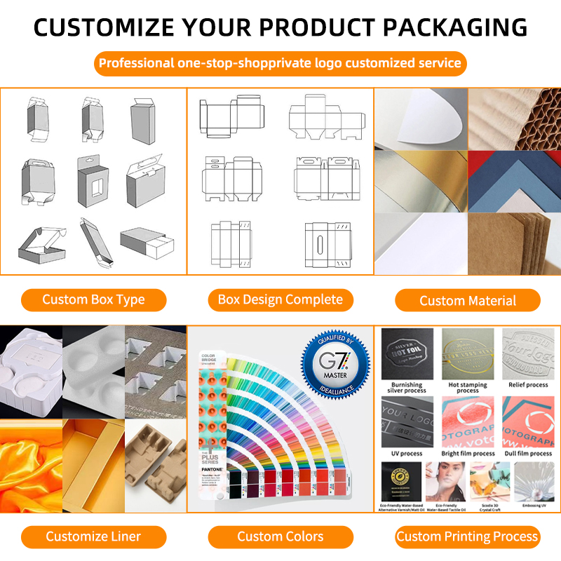 Personalized Custom logo Luxury Chocolate Boxes with EVA Insert Christmas Candy Drawer Gift Boxes Rigid Packaging Box and Bag