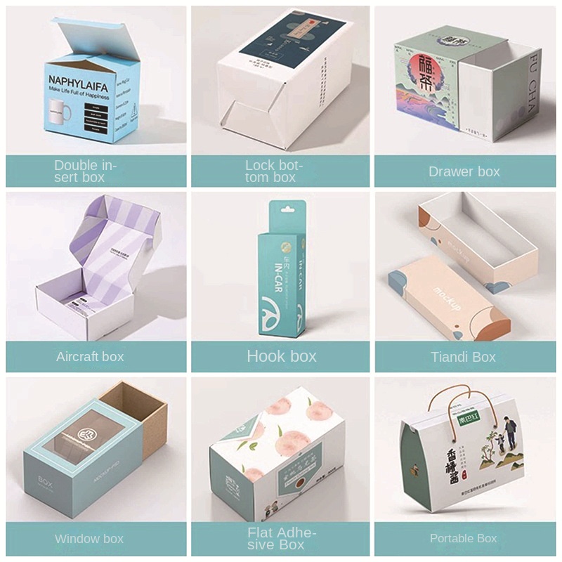 Custom Gift Box for Tea Jewelry Cosmetics-Color Box with Embossing UV/Gravure Printing Small Batch Packaging