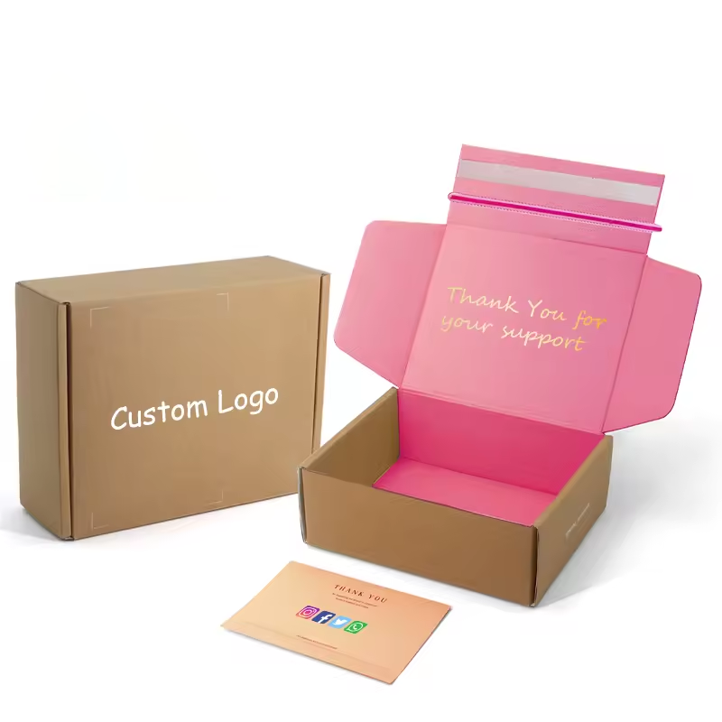Custom Logo Wholesale Packaging Shipping Mailing Box For Small Business Corrugated Cardboard Paper Box