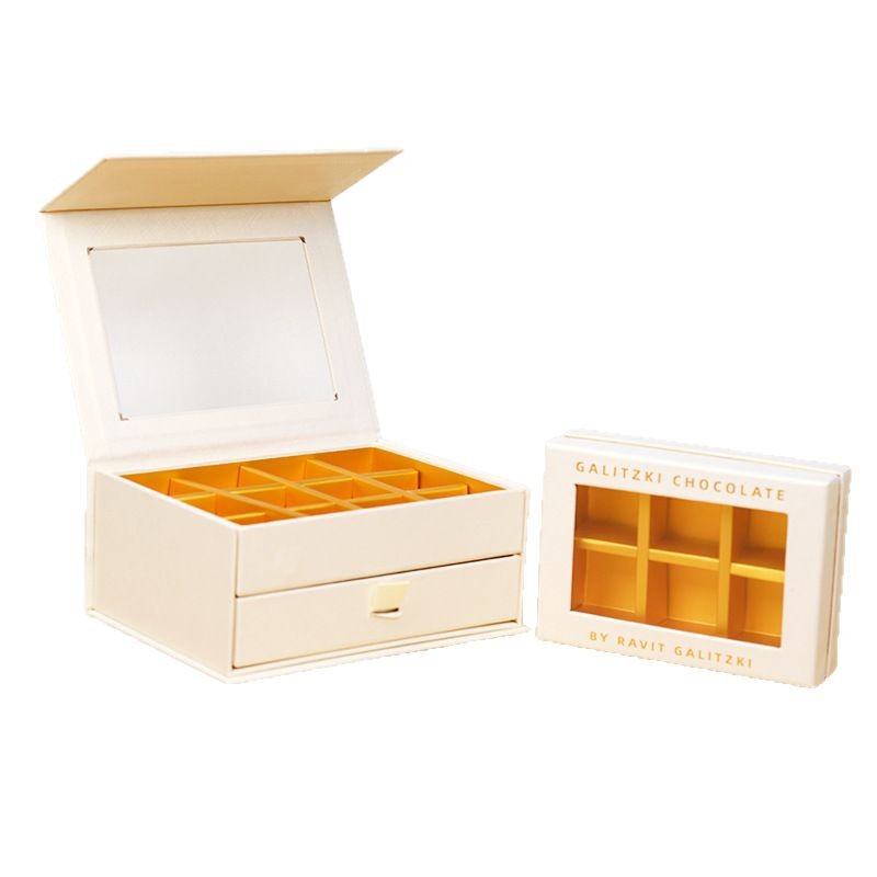 Custom Luxury Design Chocolate Gift Box Food Grade Candy Box Chocolate Packing Box With Dividers