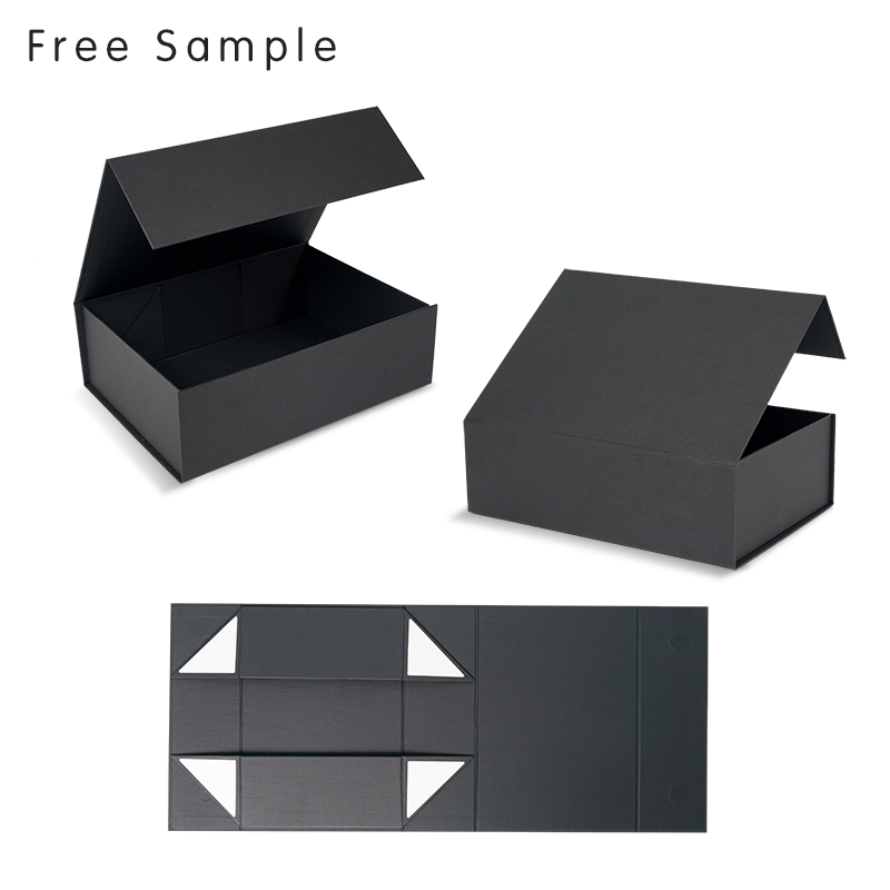 Lipack Custom Luxury Folding Magnetic Gift Box Paper Foldable Magnet Rigid Cardboard Packaging Box Clothing Shoe Paper Box