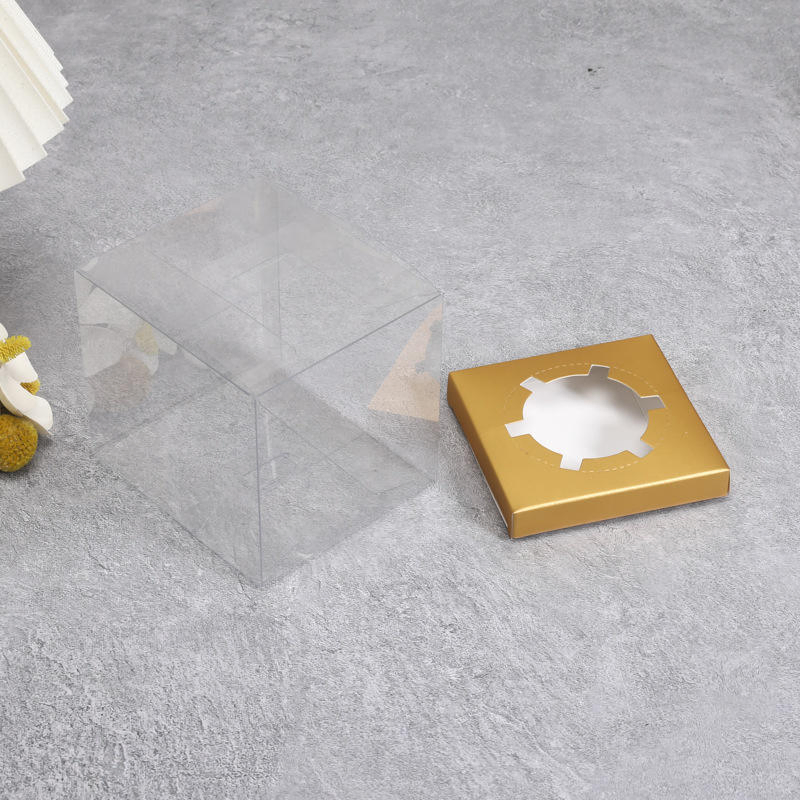 Morchcustomizable Disposable Pet/PP/PVC Cake Gift Box with Clear Plastic Window Lid for Bakery Display and Retail Packaging