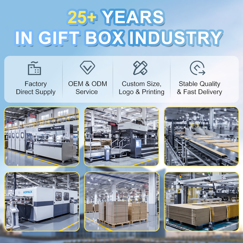 Collapsible Paperboard Gift Box With Carry Handle Custom Logo Retail Packaging For Candy Jewelry Holiday Presents