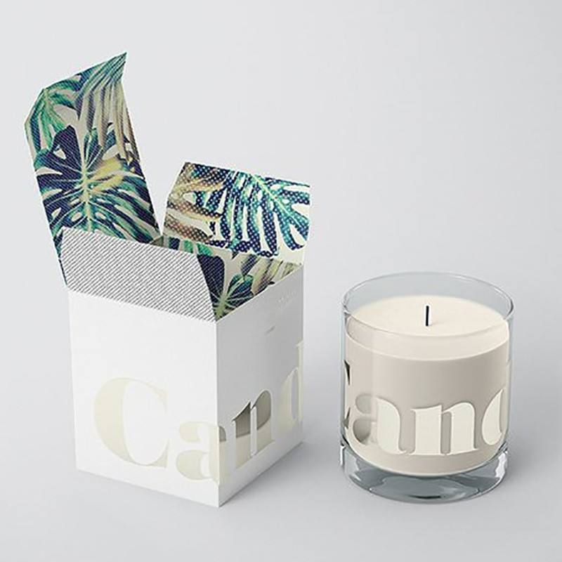 Custom Printed Coated Paper Retail Box Recyclable Candle Packaging Perfume Cosmetic Gift Boxes