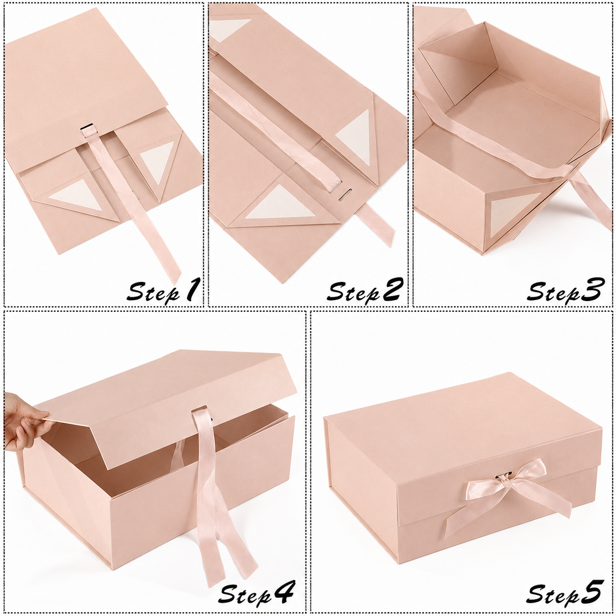 Luxury Wholesale Rigid Magnetic Closure Fancy Matte Foldable Gift Box Custom logo Magnetic Gift Boxes with Ribbon