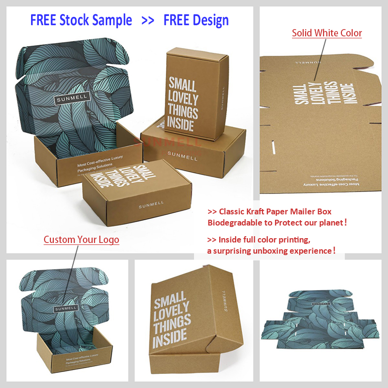Custom Logo Printed Brands Eco Friendly Delivery Corrugated Kraft Mailing Boxes Shipping Mailer Box Paper Box For Clothes