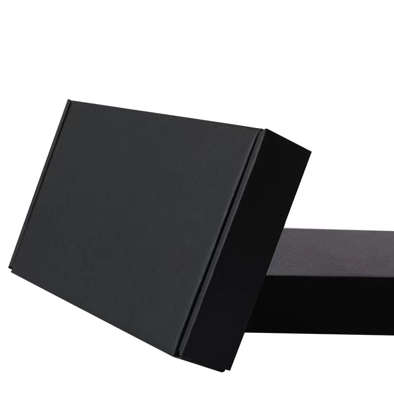 Corrugated Personalized Small Black Mailer Mailing Gift Boxes Custom Shipping Box for Small Business Shipping