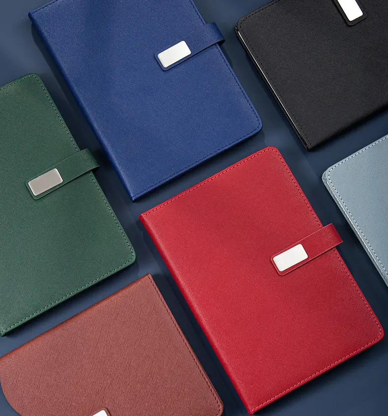 Wholesale Custom Logo A5 PU Leather Notebook Pen Set Business Gift For Corporate
