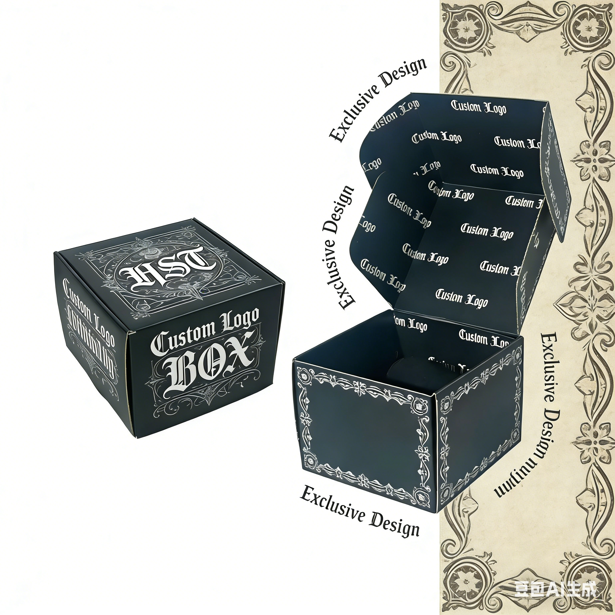 FUSSEN Professional Corrugated Mailer Box with Recycled Materials and Sponge Lining for Custom Hat Display Gift Sets