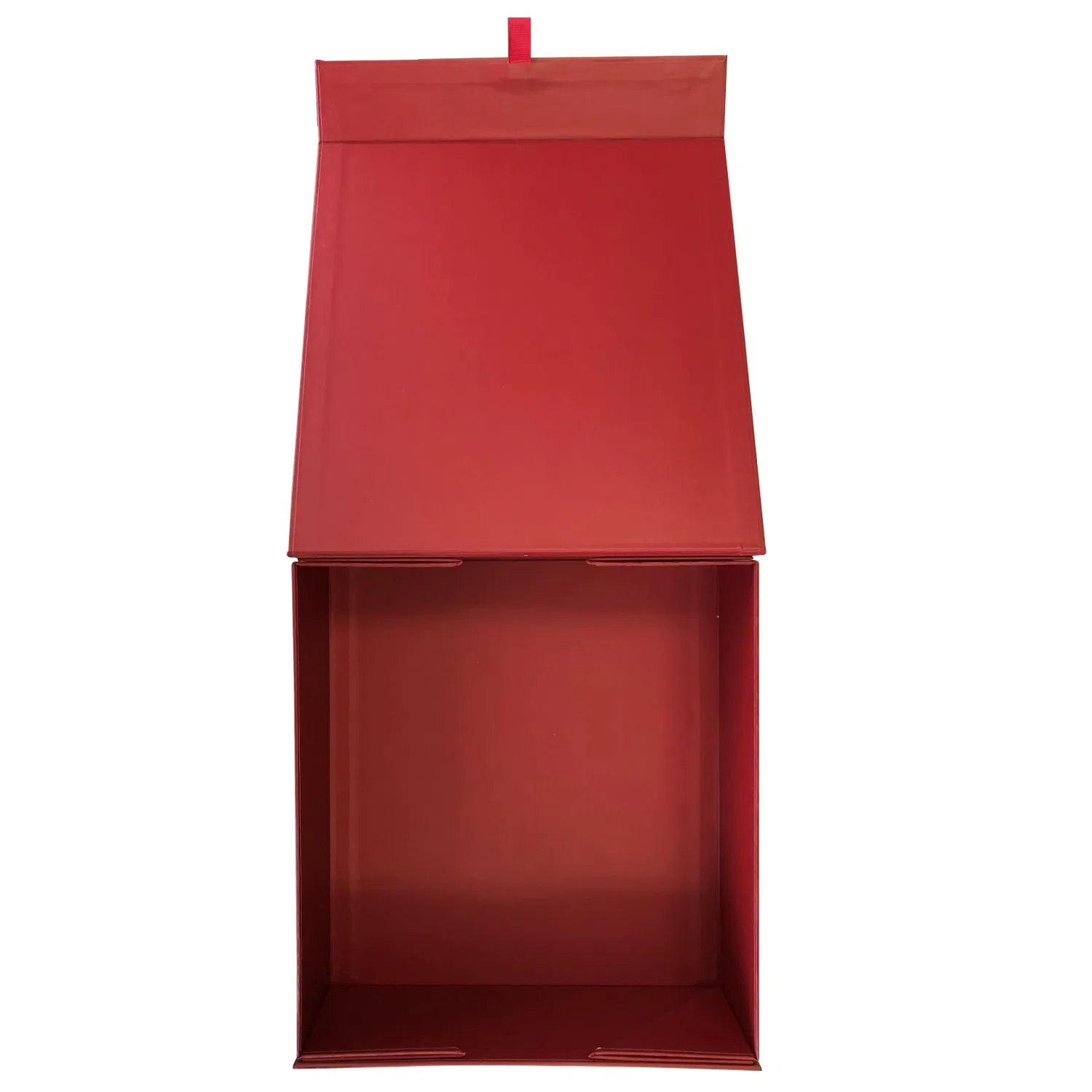 Red Collapsible Folding Paper Gift Box with Magnetic Closure for Wedding Gift