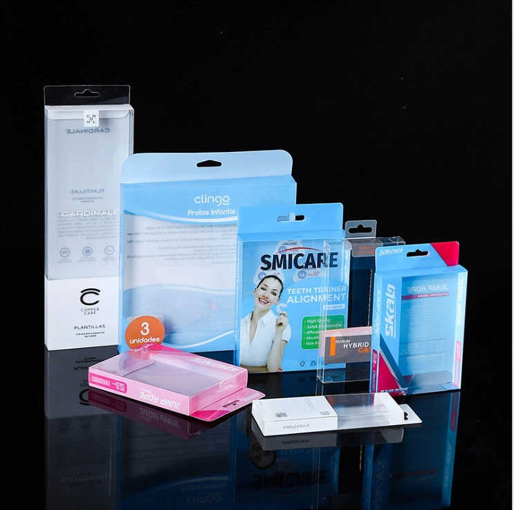 Wholesale Custom Transparent Folding PVC Pet PP Plastic Gift Packaging Used in Cosmetics Perfume Wine Cat Dog Food Jewelry Toys Panties Underwear Packing Boxes