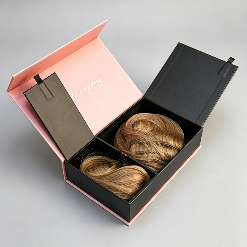 Various Widely Used Hair Bundle Packaging Boxes Custom UV Coated Matt Laminated Printing Wig Packaging Gift Box