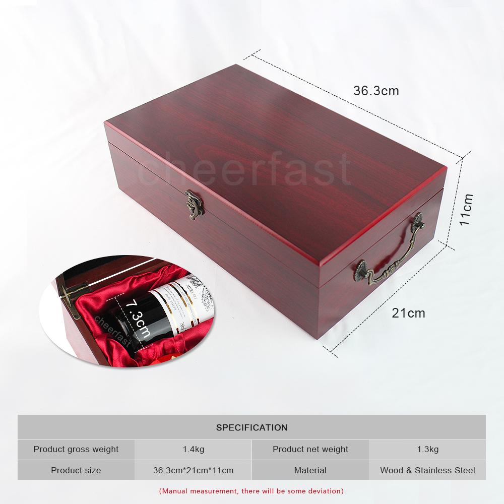 Welcome Printing Your Design Mdf Red Wine Wood Box Wonderful Birthday Gift 2 Bottle Wooden Wine Box