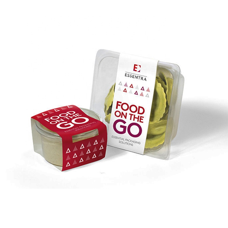 Meishan Customizable Kraft Paper Cookie Tray Sleeve Box with Window UV Printed Deson Chocolate Logo Embossed Handling