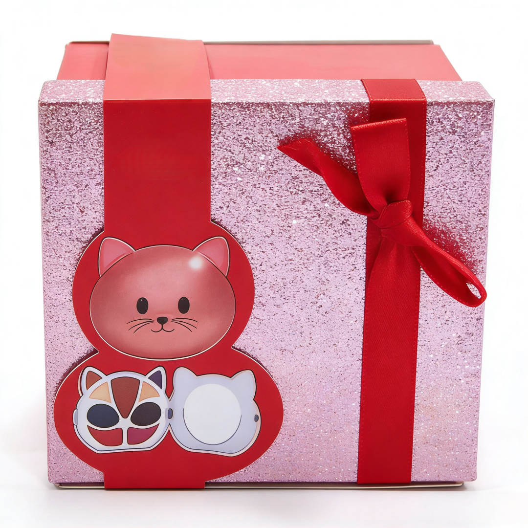Custom Business Holiday Gift Box with Recycled Materials Embossing Sponge Lining-Light Luxury Rigid Paper Packaging