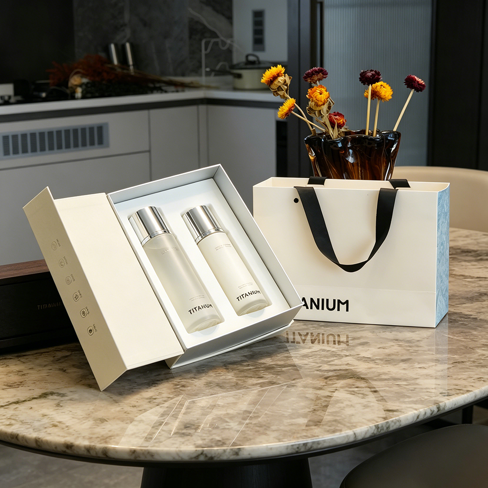 Customized Luxury Magnetic Closure Gift Box Rigid Paper Flip-Top Gift Box for Skin Care Serum UV Cosmetic Wig
