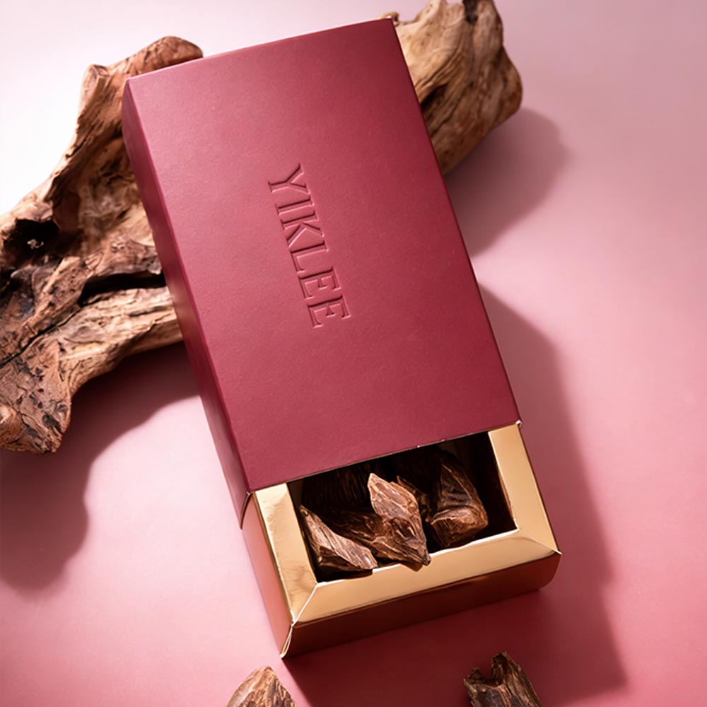 Sustainable Custom Drawer Box For Agarwood &amp; Aromatic Wood Storage Oud &amp; Sandalwood Paper Gift Boxes