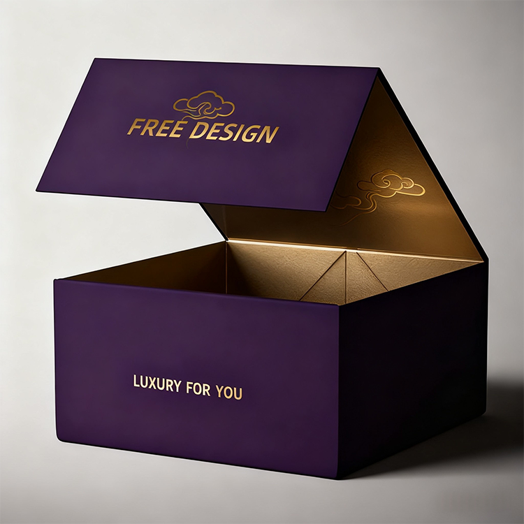 Lipack Custom Luxury Folding Magnetic Gift Box Paper Foldable Magnet Rigid Cardboard Packaging Box Clothing Shoe Paper Box