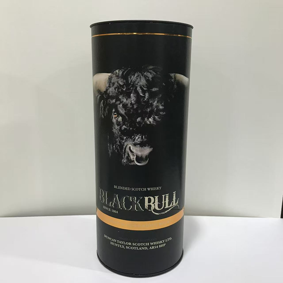 Factory Wholesale Red Wine Paper Tube Bottle Customizable Wine Box Packaging Cardboard Gift Paper Packaging Box