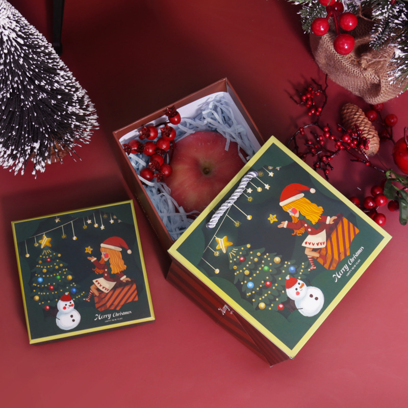 Luxury Rigid Christmas Gift Boxes with Ribbon Custom Printed Paper Packaging Box for Wholesale Holiday Gift Sets