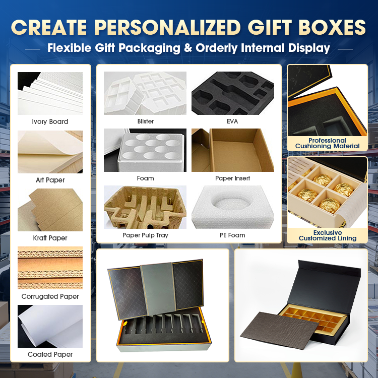 Recyclable Premium Custom Logo Magnetic Book-Shaped Flip Box, Luxury Makeup Cosmetic Paper Gift Packaging Wholesale