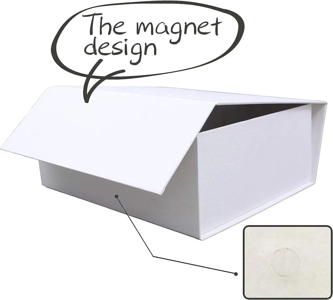 Custom Luxury Magnet White Collapsible Storage Present Wedding Christmas Birthday Gift Packaging Box