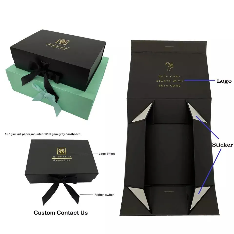 High End Folding Apparel Gift Box Detail 4