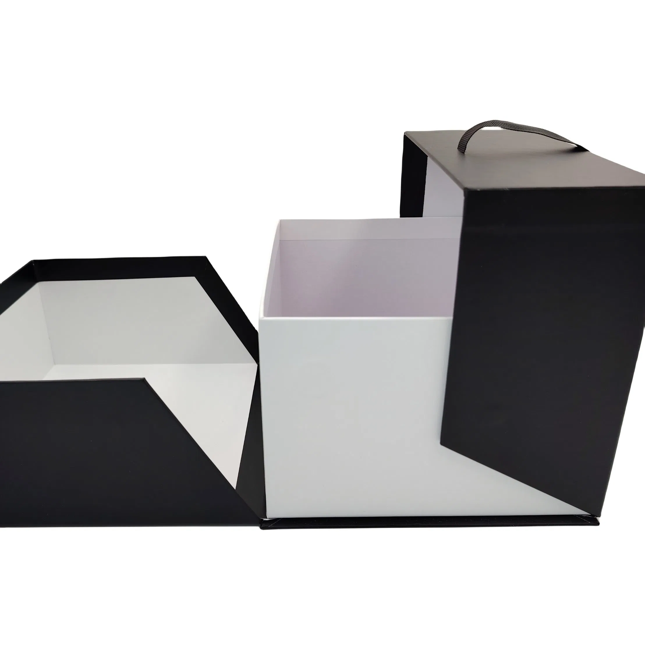 Wholesales Black Luxury Gift Boxes Perfume Box for Cosmetic Gift Bag Wedding Paper Box