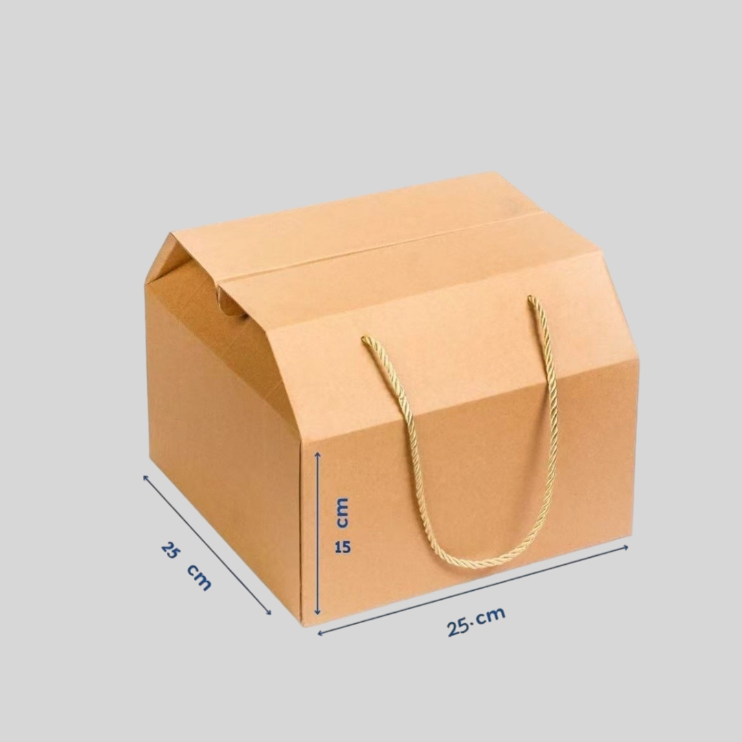 Customizable Kraft Corrugated Paper Box Foldable Recyclable Packaging For Perfume Exhibition Gift &amp; Food Wrapping Box
