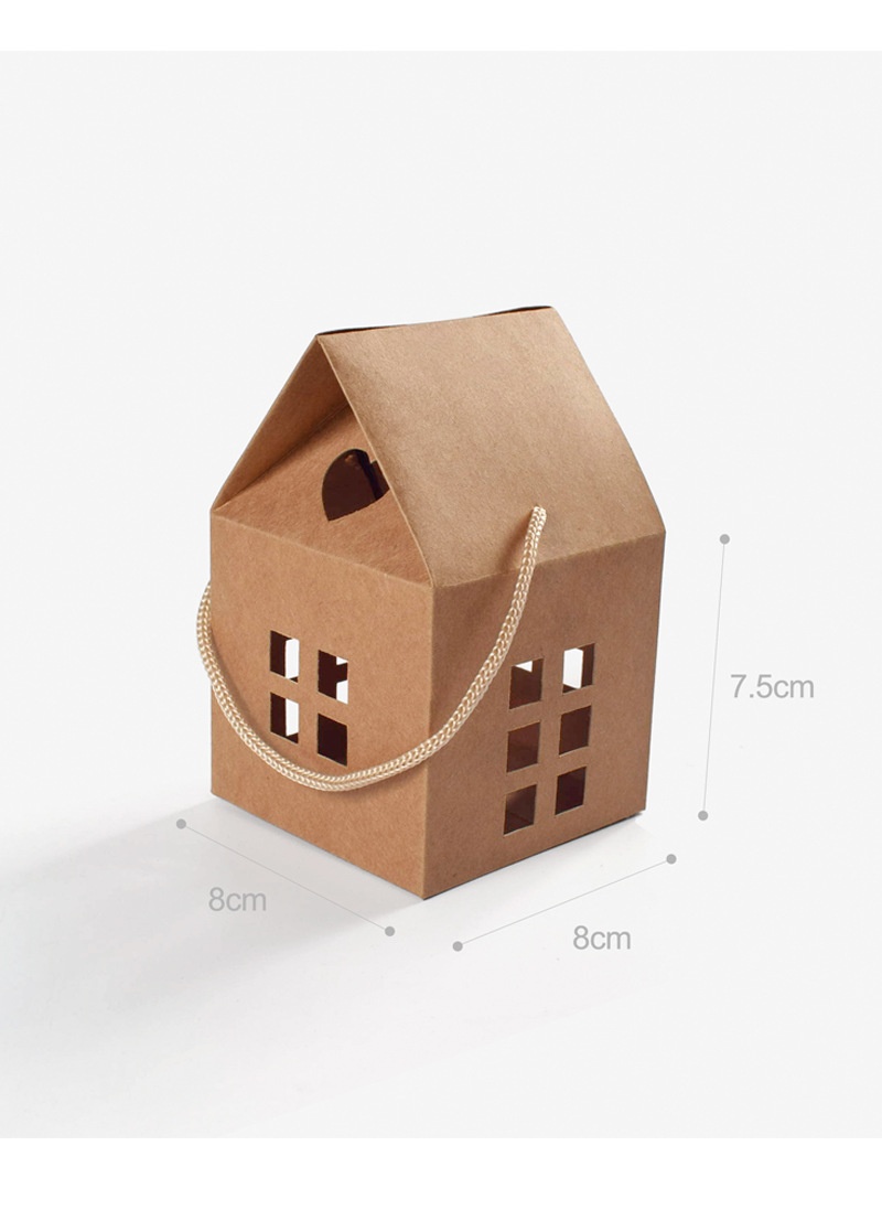 Portable Hollow House Chocolate Candy Biscuit Gift Box