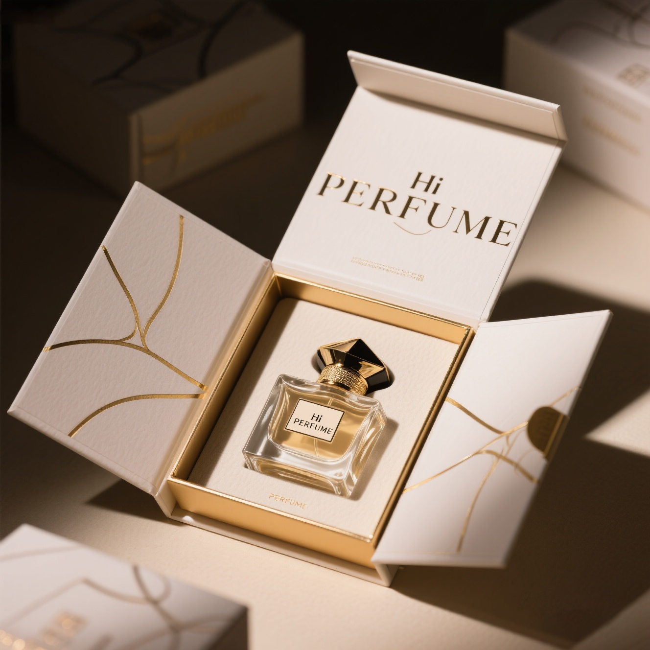 Wholesale Foldable Perfume Gift Box Secure Magnetic Closure Premium Perfume Gift Box For Perfume Gift Packaging