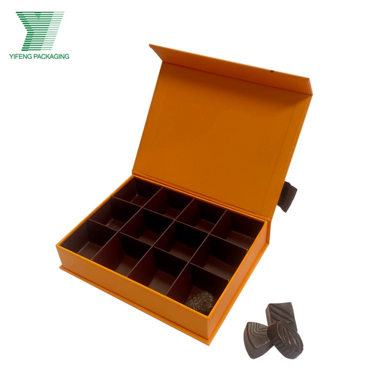 Wholesale Custom Logo Protein Balls Sweets Candy Packing Box Magnetic Closure Flip Chocolate Box With Tissue