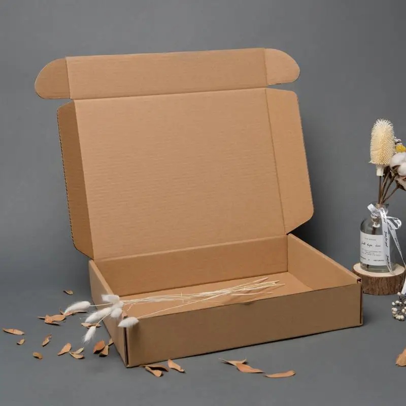 Pink Corrugated Cardboard Carton Box 3-Layers Holiday Celebration Express Delivery Paperboard Gift Box