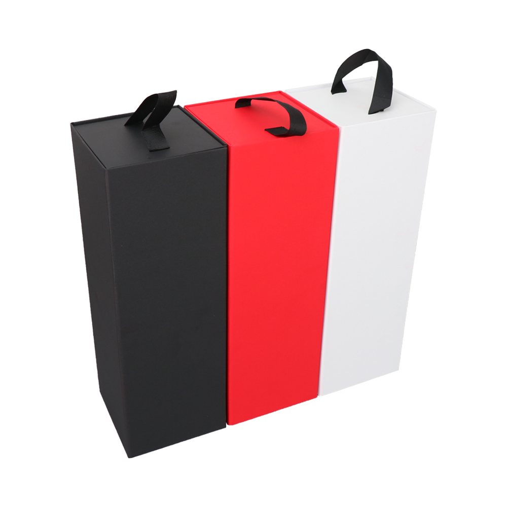 Wholesale Black Custom Luxury Magnetic Cardboard Rigid Craft Industrial Gift Wine Folding Paper Box