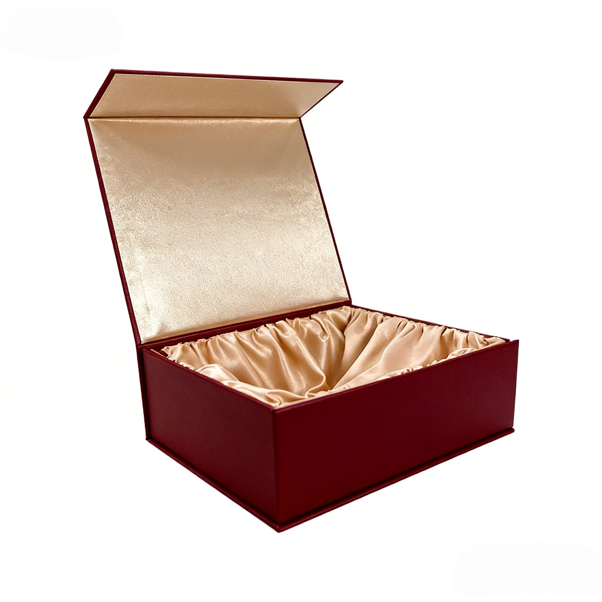 Custom High-end Sequin Cardboard Rigid Packaging Boxes Magnetic Satin Insert Lined Gift Box With Satin Inside Packing