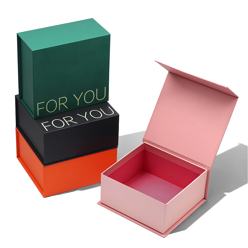 Custom logo Small Book Shape Hard Magnetic Flap Lid Rigid Closure Gift Box Packaging Luxury with Magnetic Closure