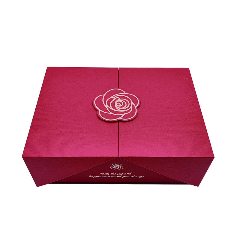 Luxury Reusable Eco-Friendly Cardboard Folding Gift Box Magnetic Closure UV Printing Black Finish Large Capacity for Gift