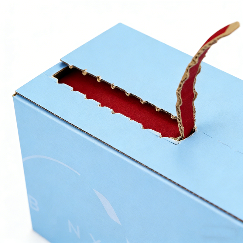 Custom Self Seal Adhesive Packaging Boxes Tear Strip Zipper Free Design Foldable Packaging Corrugated Boxes Shipping Mailer Box