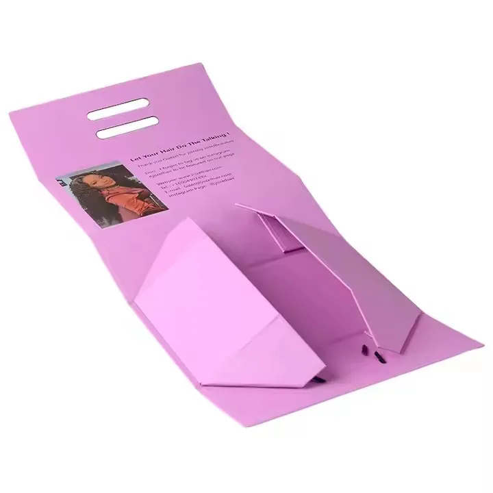 Rigid Cardboard Packaging Ribbon Magnetic Closure Folding Gift Boxes