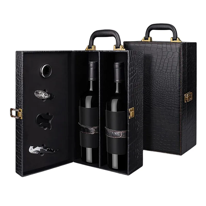 Premium Foil Stamped Paperboard Wine Bottle Boxes Custom Luxury Liquor Gift Packaging with Metallic Stamping