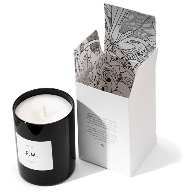 Custom Printed Coated Paper Retail Box Recyclable Candle Packaging Perfume Cosmetic Gift Boxes